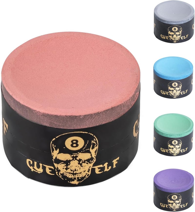 CUEELF Pool Chalk Premium Pool Cue Chalk Billiard Pool Stick Chalk Billiards Chalk-Blue,Green,Pink,Purple or Grey - Image 1